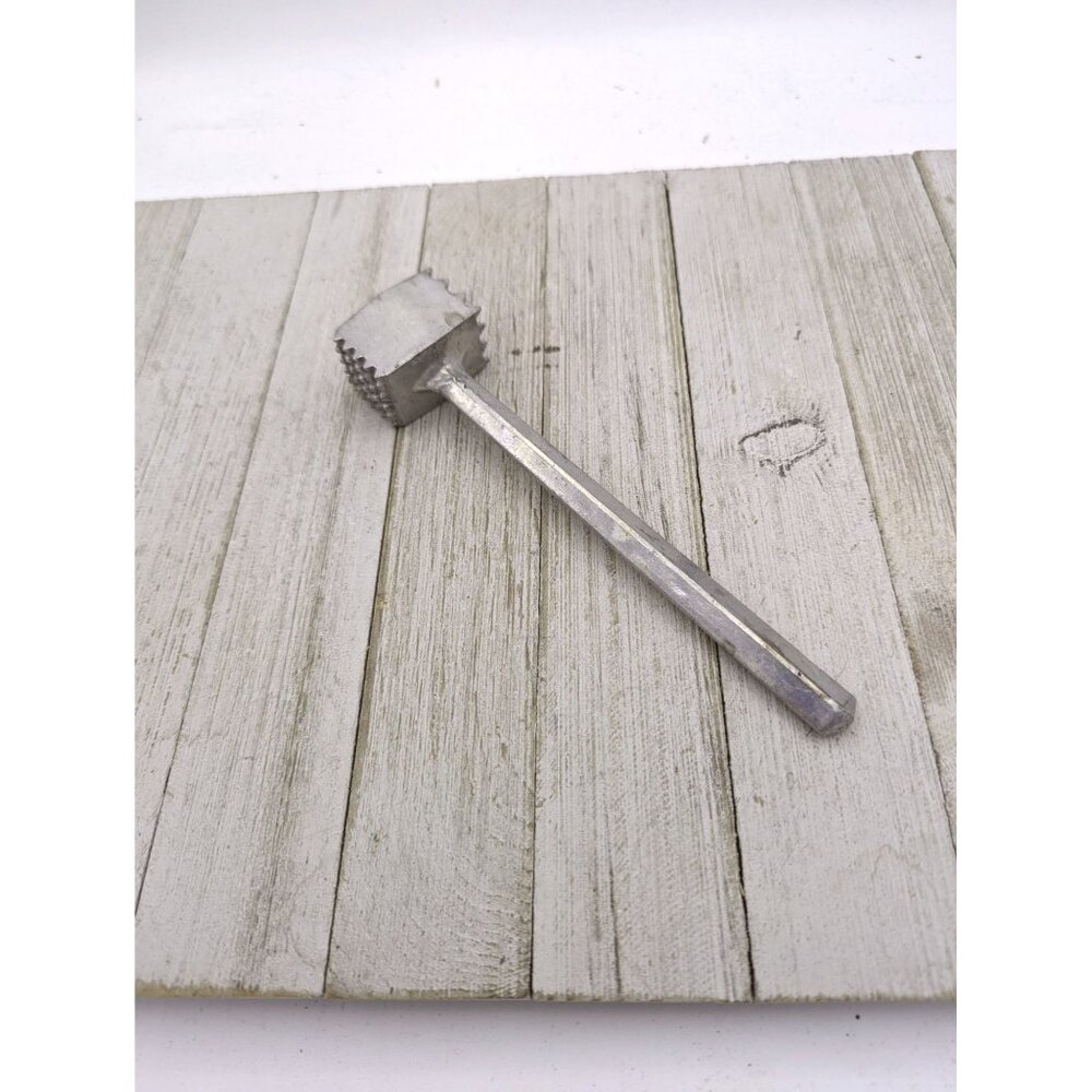 Aluminum #4 Meat Tenderizer Double Textured Sides 8" Taiwan